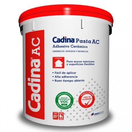 Adhesivo cerámico Cadina pasta AC tineta 30 kg